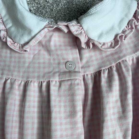 Long pink gingham bubble with “E” Monogram - Picture 3 of 3